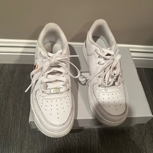 Used Nike Air Force, one size 4 for boys